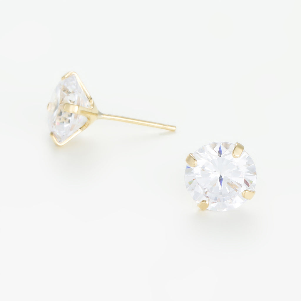 Simply You Earrings - Yellow Gold & Zirconium | The Bradery