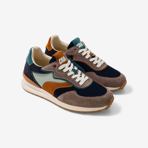 Foxie Forest Sneakers - Green, Blue, Brown