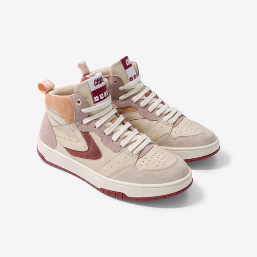 Vino Peach Sneakers - Red, Pink, Beige
