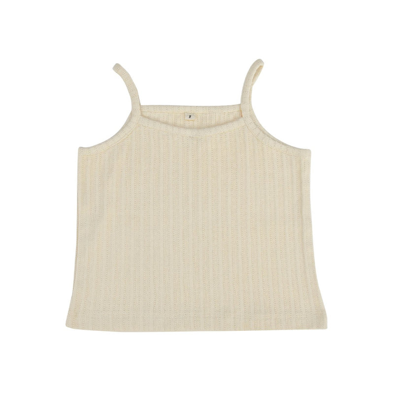 Organic Baby and Kids Iris Pointelle Tank Top