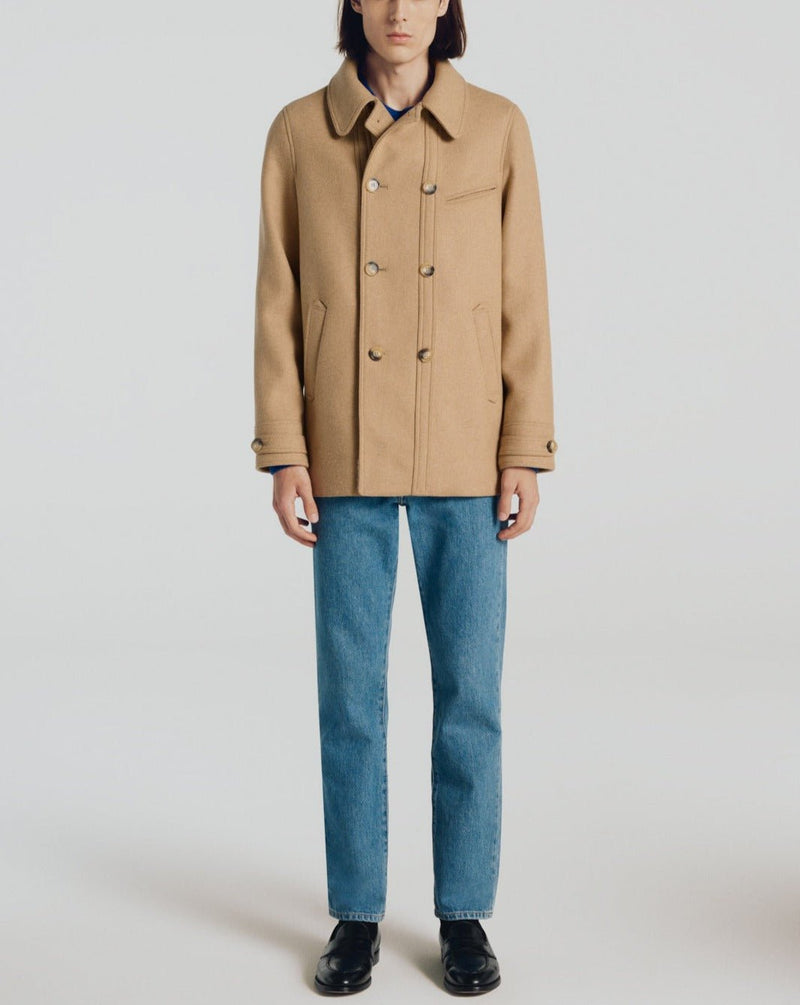 Camel Recycled Wool Blend Coat - Camel