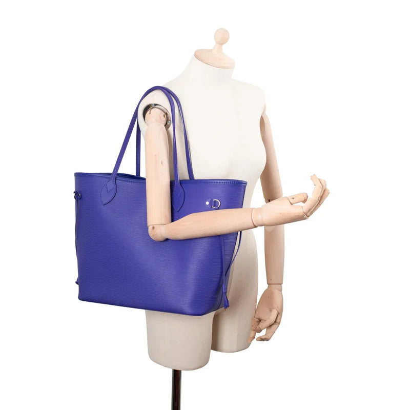 Neverfull Large bag in purple epi leather Louis Vuitton - Second