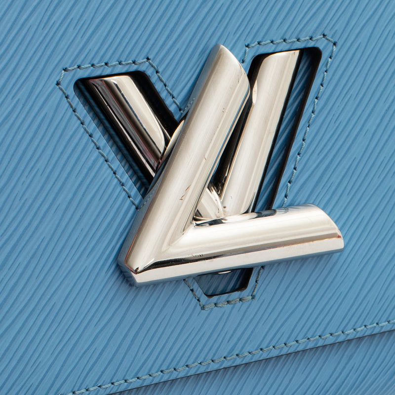 Louis Vuitton - Bag Twist Mm En Cuir Épi Bleu