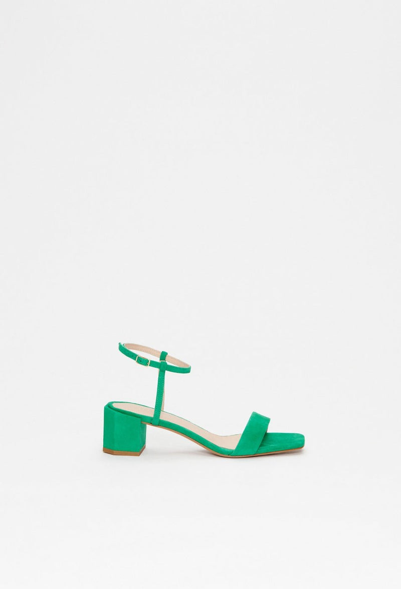 Sandales Abbeye Velours Vert