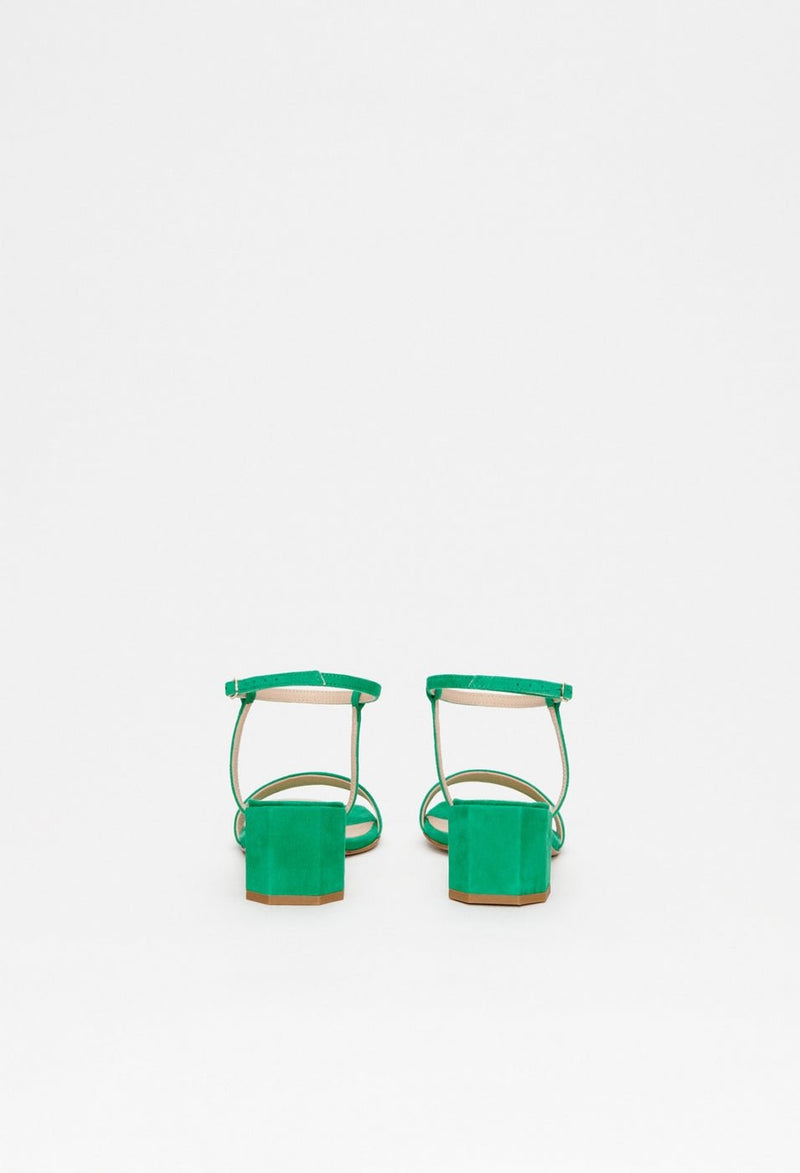 Sandales Abbeye Velours Vert